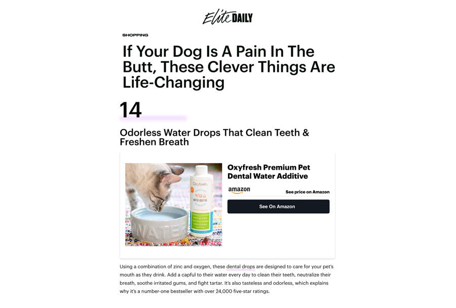 Elite Daily: "If Your Dog Is A Pain In The Butt, These Clever Things Are Life-Changing"