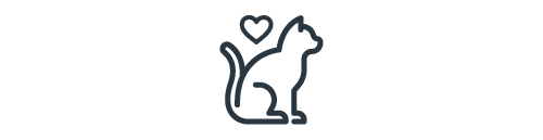 cat with heart icon