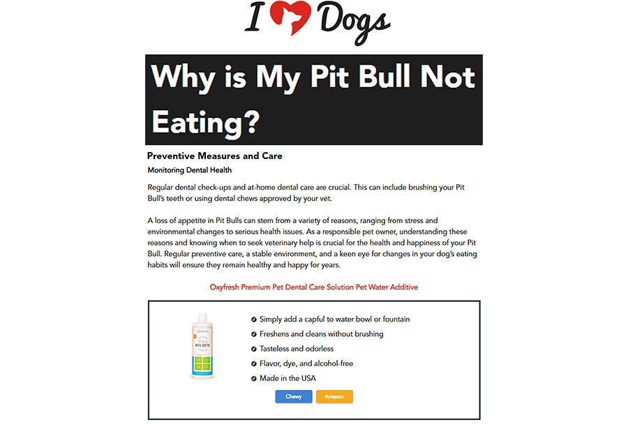 iHeartDogs: "Why is My Pit Bull Not Eating?"
