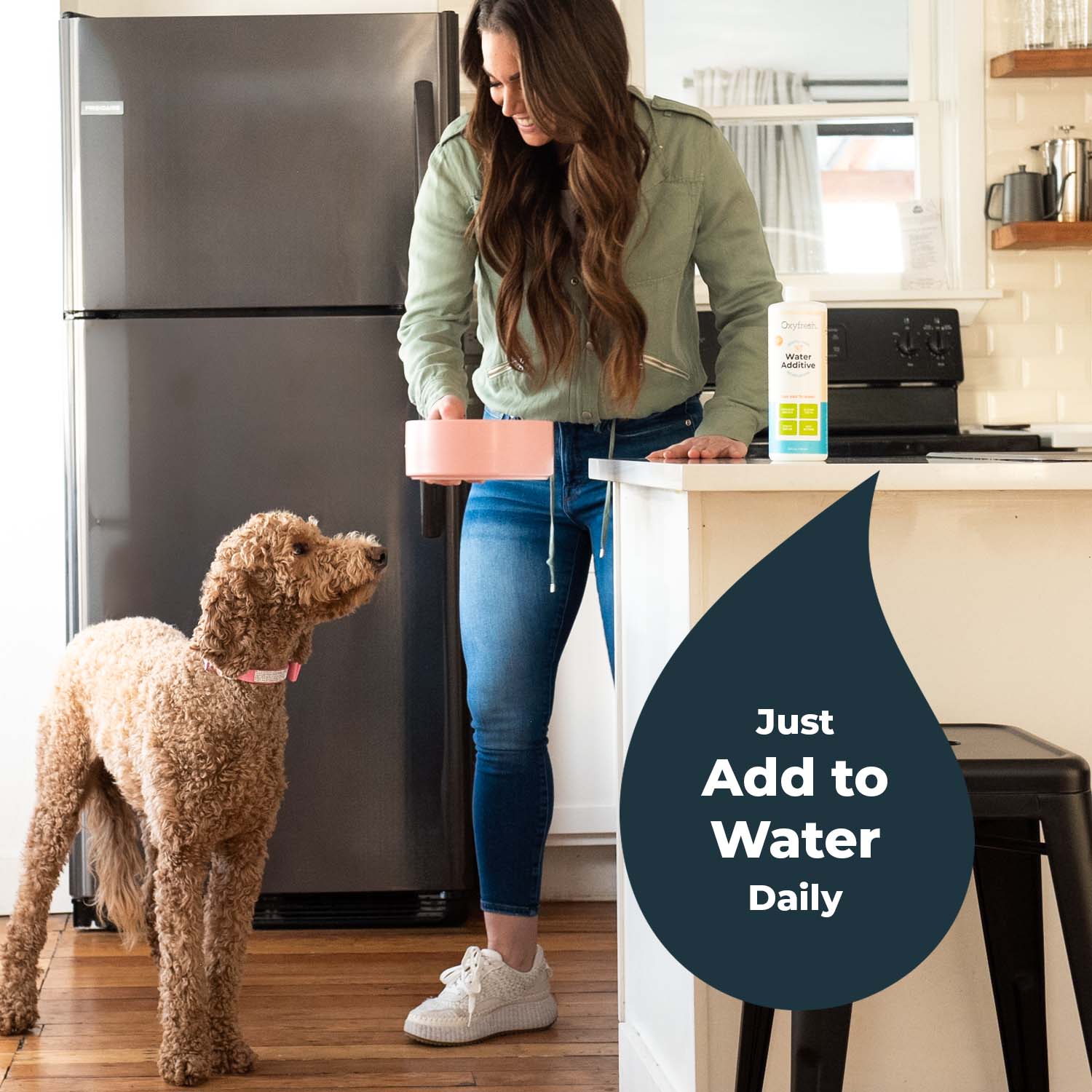 Dog Water Additive + Dog Dental Chew Toy