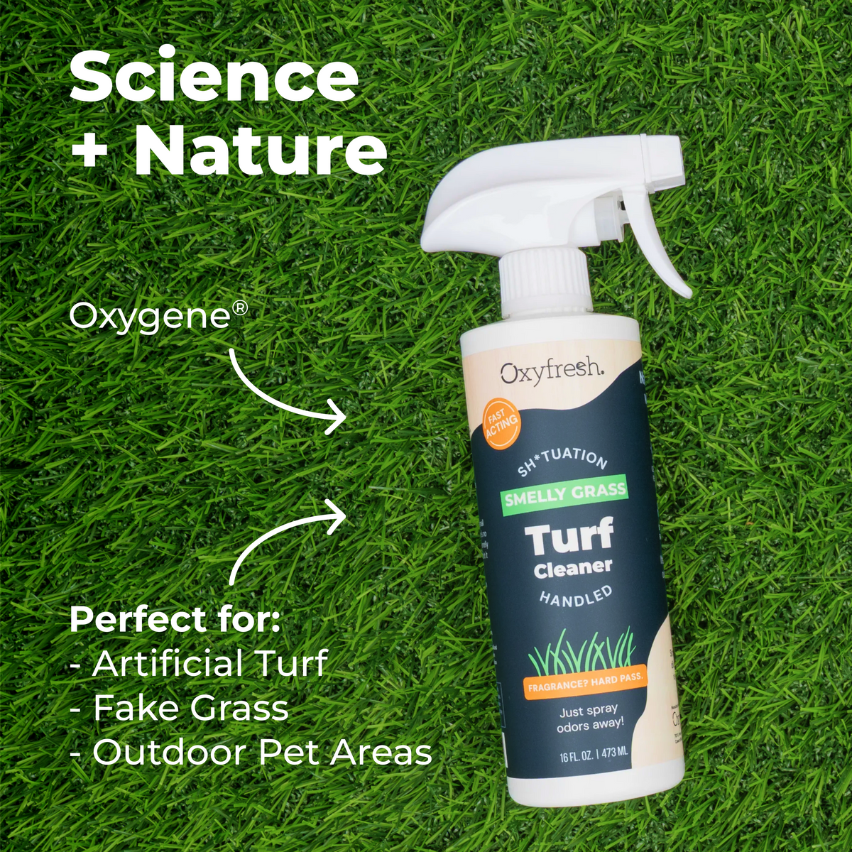 Oxyfresh Premium Turf Cleaner – Safely Eliminates Odors and Grime – Scrub Free